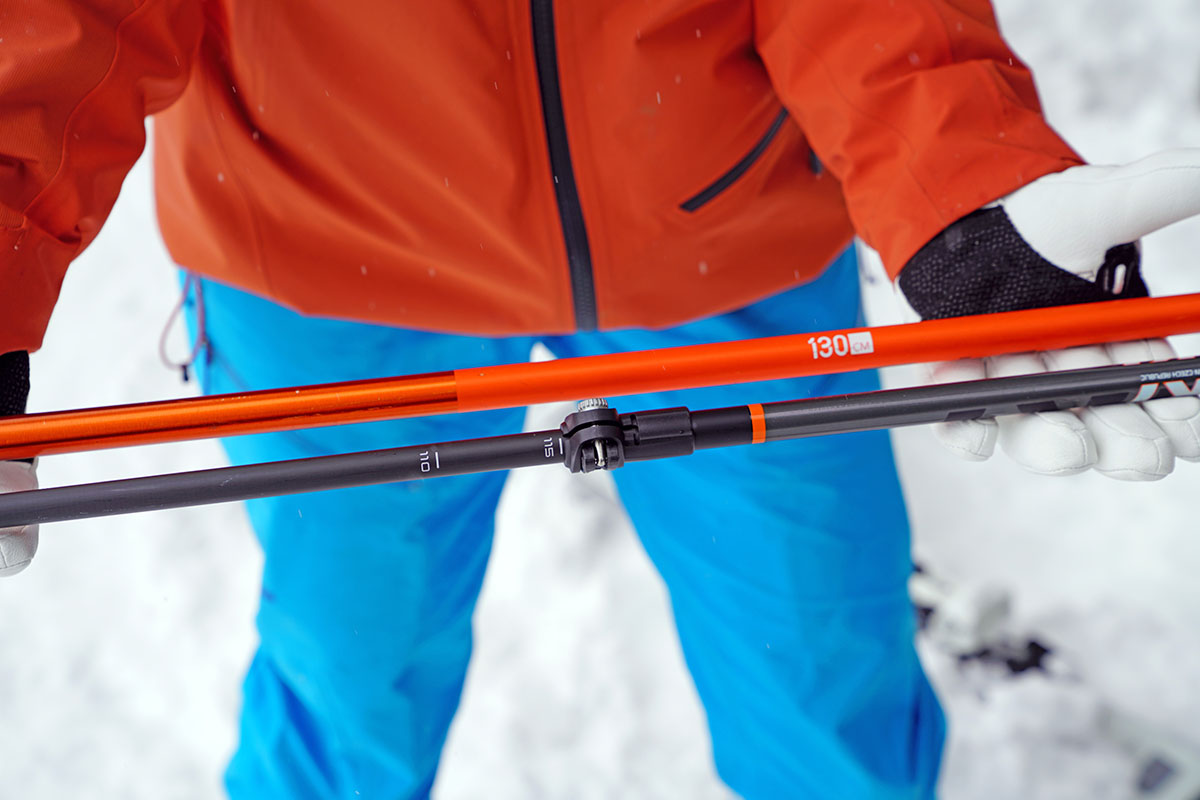 Ski poles (fixed versus telescoping)